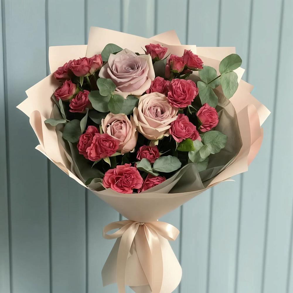 Букет цветов из: Гвоздики и Розы в Новоульяновске