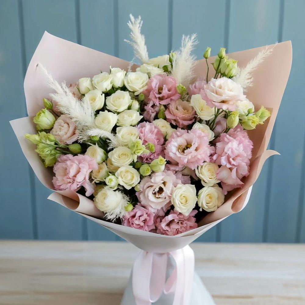 Букет цветов из: Альстромерии и Розы в Новоульяновске