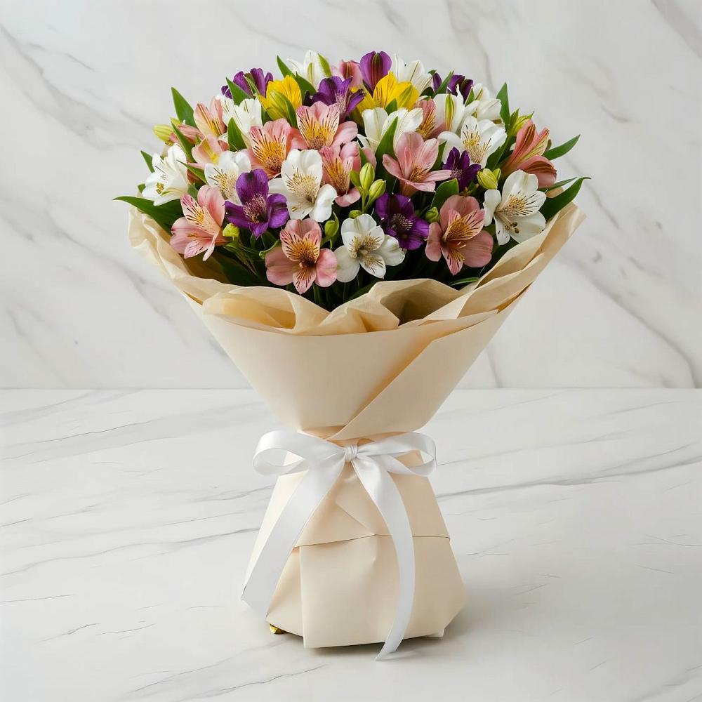 Букет цветов из: Альстромерии в Новоульяновске