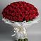 Букет 101 Красная роза Блэк Мэджик в Новоульяновске