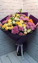 Букет цветов из:  Хризантемы и Розы в Новоульяновске