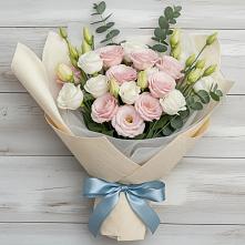 Букет цветов из:  Лизиантусы в Новоульяновске