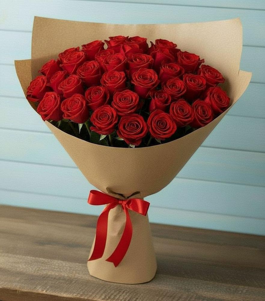 Букет Красные розы Милано в Новоульяновске