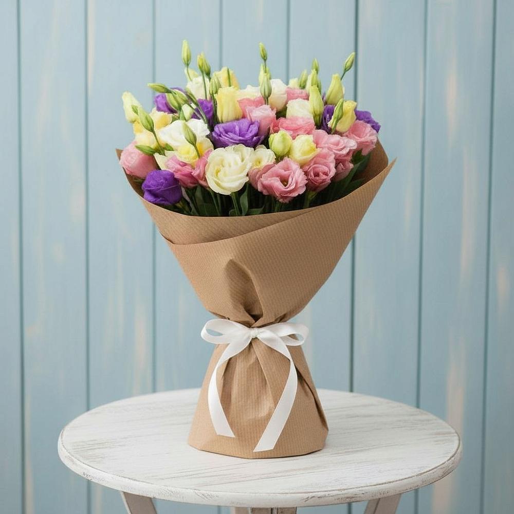 Букет цветов из: Лизиантусы в Новоульяновске