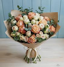 Букет цветов из:  Альстромерии и Розы в Новоульяновске