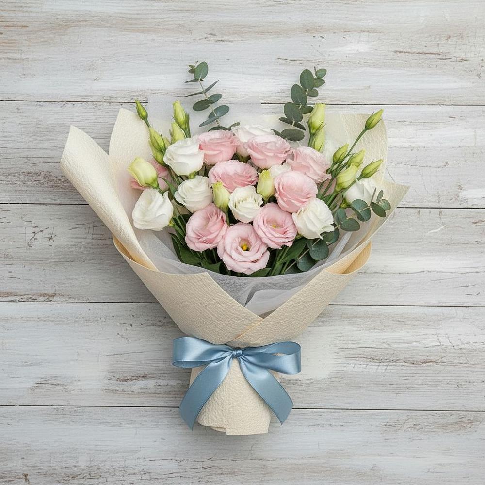 Букет цветов из: Лизиантусы в Новоульяновске